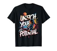 Drip Basketball Libérez Votre potentiel Slam Dunk coloré T-Shirt