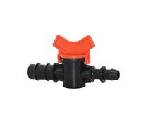 Drip irrigation fittings Gardening Watering System Tools 1/2 3/4 Hose Garden Faucet Connector 16mm 20mm PE Pipe Irrigation Valve Water Flow Control Valve With Seal 30pcs Plumbing Fittings