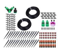 Drip Irrigation Kit, Adjustable Sprinkler System, 360 Degree Rotating Head, Efficient Water Distribution, for Lawn Backyard Yard Greenhouse Homeowners Gardeners Farmers Watering 0.64x0.64x1500cm