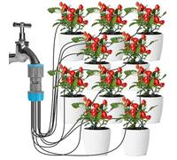 Drip Irrigation Kit - Automatic Watering System, 18x10x12cm Quick Connect Emitters for Outdoor Yard, Garden Irrigation with 10-Head, Lawn Patio, Greenhouse Supply for Potted Plant and Flower Gardening