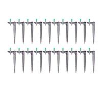 Drip Irrigation Sprayer Atomizing Nozzle Kuuleyn 20pcs/Bag Irrigation Dripper with Ground Insert Fruit Tree Drip Irrigation Emitters for Gardening (180 Degree with Plug Rod)