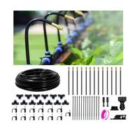 Drip Irrigation System for Garden - 40 Ft Kit with 13 360°Adjustable Copper Nozzles Hose, Automatic Atomizing Plant Watering Sprinkler for Yard, Lawn, Greenhouse, Potted(40FT)