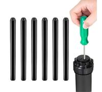 Drip System Sprinkler Heads, 7 Piece Adjustable Emitters with Screwdriver, Precise Water Flow Control, Standard Size, Ideal for Garden, Farm, Yard, Patio, Pathway, Lawn, and Greenhouse Irrigation