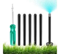 Drip System Sprinkler Heads, Adjustable Sprinklers with Screwdriver, Irrigation System Supplies for Farm Pathway Backyard, Garden Lawn Yard Driveway Patio, 4.33x0.79x0.79 inches