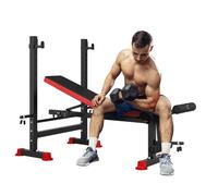 Dripex Banc de Musculation Banc réglable pour l'entraînement Banc inclinable pour Exercice Gymnastique à Domicile/Bureau