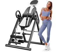 Dripex Banc de Musculation -Table d'inversion robuste avec appuie-tête réglable et ceinture de protection pour soulager la douleur