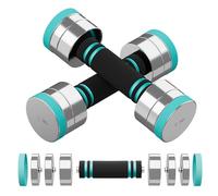 Dripex Haltères Musculation Réglables en Acier 2,5kg, Lot de 2 Poids Musculation Adjustable, Dumbbells Set Compacts avec Poignée en Mousse pour Femme Homme Maison Fitness Aérobic