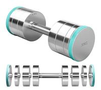 Dripex Haltères Musculation Réglables en Acier 30kg, Poids Musculation Adjustable, Dumbbell Compact avec Poignée Antidérapante pour Femme Homme Maison Fitness Aérobic