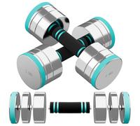 Dripex Haltères Musculation Réglables en Acier 7,5kg, Lot de 2 Poids Musculation Adjustable, Dumbbells Set Compacts avec Poignée en Mousse pour Femme Homme Maison Fitness Aérobic