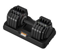 Dripex Haltères Réglables 41 kg, 10 Poids Ajustables de 5 à 41 kg, Haltère de Musculation Pro 10 en 1 avec Poignée Antidérapante, pour Fitness à Domicile, Gym, Bureau