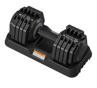 Dripex Haltères Réglables 55 LB, 10 Poids Ajustables de 9 à 55 LB, Haltère de Musculation Pro 10 en 1 avec Poignée Antidérapante, pour Fitness à Domicile, Gym, Bureau