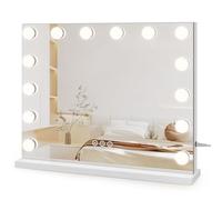 Dripex Miroir Maquillage Hollywood - 14 Ampoules LED, 50 x 42 cm - Blanc