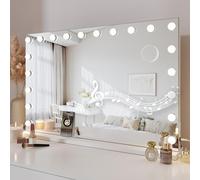 Dripex Miroir Maquillage Lumineux Bluetooth LED, 58 x 48cm - Blanc