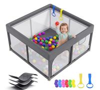 Dripex Parc pour bébé avec tapis intégré, parc sûr pour bébés