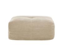 DRIPEX Pouf de canapé modulable en Velours côtelé: 92.5x75x40cm - Beige