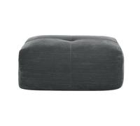 DRIPEX Pouf de canapé modulable en Velours côtelé: 92.5x75x40cm - Gris