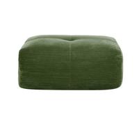 DRIPEX Pouf de canapé modulable en Velours côtelé: 92.5x75x40cm - Vert