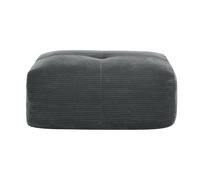 DRIPEX Pouf de canapé modulable en Velours côtelé: 92.5x75x44cm - Gris