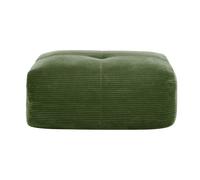 DRIPEX Pouf de canapé modulable en Velours côtelé: 92.5x75x44cm - Vert
