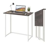 Dripex Table de Bureau Pliante Bureau Informatique Pliable Petit Table d'Ordinateur pour Bureau Domicile 80 x 45 x 74 cm - Chêne Noir