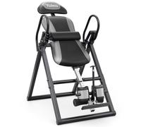 Dripex Table d'inversion Pliable réglable entraîneur de gravité Banc d'inversion Équipement pour de Gym à Domicile Entraînement Poids de l'utilisateur jusqu'à 136 kg (Noir)