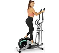 Dripex Vélo Elliptique Fitness Stepper d'Appartement Crosstrainer avec écran LCD Multifonction Appareil Maison Support de Tablette