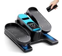 Dripex Velo Elliptique Maison Silencieux, Mini Vélo Elliptique avec Panneau de Contrôle Intelligent et Télécommande, 12 Vitesses Réglables, Pedalier d’Appartement pour Bureau et Domicile (Bleu)