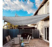 Dripex Voile d'ombrage Rectangulaire, 4x6M Toile Ombrage Imperméable Protection des Rayons UV à 95%, Auvent - Protection Solaire pour Jardin, Terrasse, Camping, Balcon (Gris)