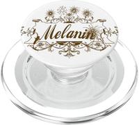 Drippin in Melanin Native African Heritage Brown Designed PopSockets PopGrip pour MagSafe