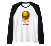 Dripping Gold Drip Ballon de Volleyball pour Joueur de Jour de Match Manche Raglan