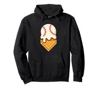 Dripping Ice Cream Baseball Home Plate Funny Sports Lover Sweat à Capuche
