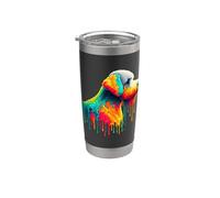 Dripping Paint Art Bedlington Terrier Rothbury Terrier Gobelet isotherme en acier inoxydable double paroi