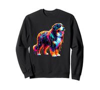 Dripping Paint Art Bernese Mountain Dog Berner Sweatshirt