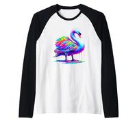 Dripping Paint Art Cygne Cygnes Manche Raglan