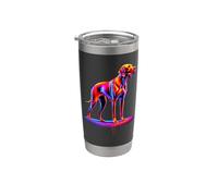Dripping Paint Art Hungarian Vizsla Magyar Vizslas Gobelet isotherme en acier inoxydable double paroi