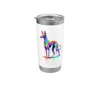Dripping Paint Art Pharaoh Hound Gobelet isotherme en acier inoxydable double paroi