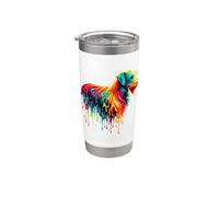 Dripping Paint Art Scottish Deerhound Gobelet isotherme en acier inoxydable double paroi