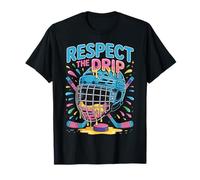 Dripping Stick and Puck Fit Respect The Drip Ice Hockey T-Shirt