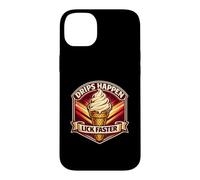 Drips Happen Lick Faster Funny Adult Joke Ice Cream Coque pour iPhone 14 Plus