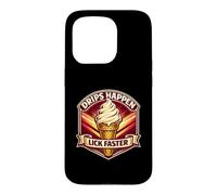 Drips Happen Lick Faster Funny Adult Joke Ice Cream Coque pour iPhone 15 Pro