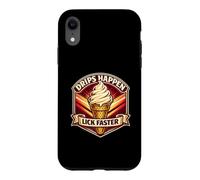 Drips Happen Lick Faster Funny Adult Joke Ice Cream Coque pour iPhone XR