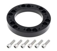 DriSentri Adaptateur de moyeu de volant de 1,3 cm, en alliage d'aluminium noir, 12 mm, adaptateur PCD pour Momo, Nardi, OMP, Sparco