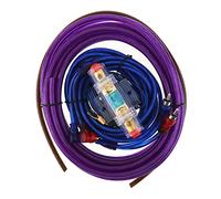DriSentri Kit d'amplificateur de calibre 6 pour installation d'amplificateur - Câblage flexible complet - Câbles d'installation 4 Ga pour installateur, violet