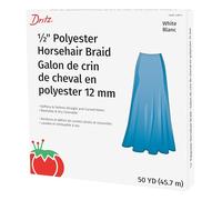 Dritz 1/2 X 50 Yd Cheval Tresse Cheveux, Blanc