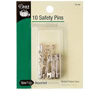 Dritz 10 pièces épingles de sûreté, Asst Tailles, Finition Nickel