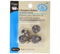 Dritz Boutons de Salopette No- Nickel, 1,5 cm