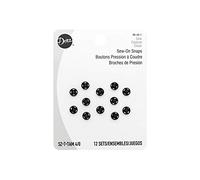 Dritz Boutons-pression à coudre Noir Taille 4/0