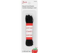 Dritz Cordon élastique, Polyester, Noir, 4,6 m