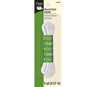 Dritz Cordon élastique Rond en Coton Blanc 4,5 m