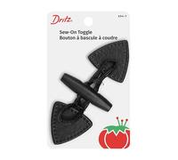Dritz Coudre Toggle-Black avec Bouton en Bois foncé, d'autres, Multicolore